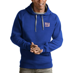 New York Giants Antigua Logo Victory Pullover Hoodie