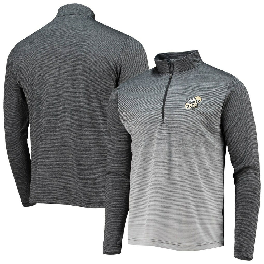 New Orleans Saints Antigua Throwback Cycle Quarter-Zip Jacket