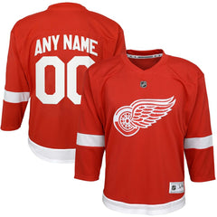 Detroit Red Wings Youth Home Replica Custom Jersey Outlet