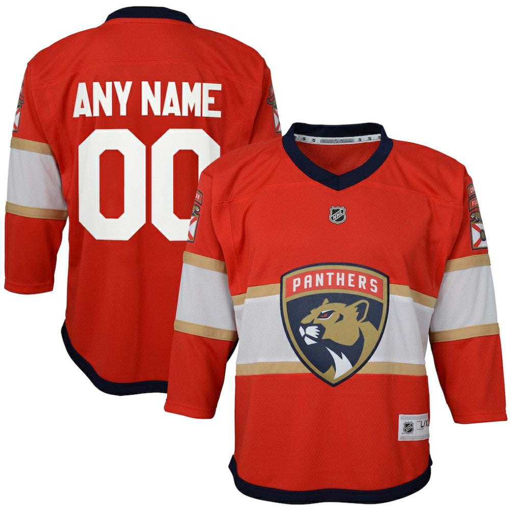 Florida Panthers Youth Home Replica Custom Jersey Discount