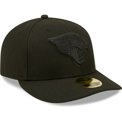 Jacksonville Jaguars New Era Black on Black Low Profile 59FIFTY II Fitted Hat