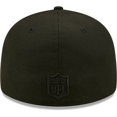 Jacksonville Jaguars New Era Black on Black Low Profile 59FIFTY II Fitted Hat