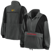 Chicago Blackhawks WEAR by Erin Andrews Women's Popover Packable Half-Zip Jacket Online
