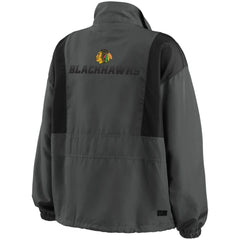 Chicago Blackhawks WEAR by Erin Andrews Women's Popover Packable Half-Zip Jacket Online