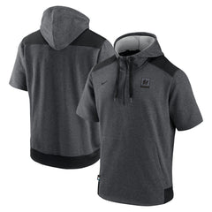 Miami Marlins Nike Authentic Collection Dry Flux Performance Quarter-Zip Short Sleeve Hoodie | MLB Online