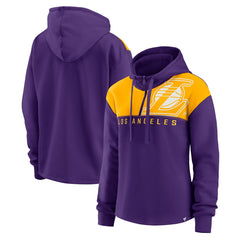 Los Angeles Lakers Women's Overslide Quarter-Zip Fleece Hoodie Discount