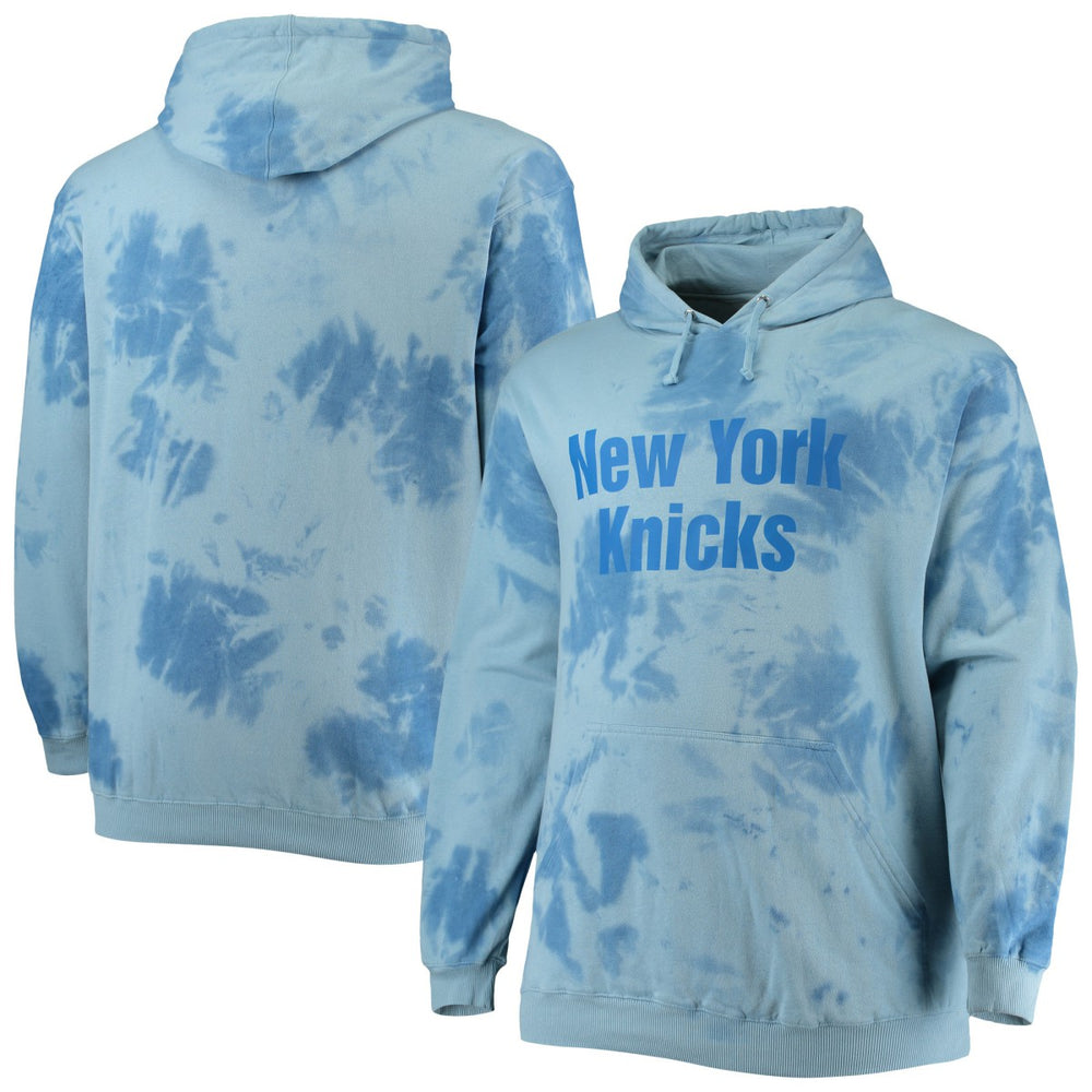 New York Knicks Big & Tall Wordmark Cloud Dye Pullover Hoodie Online