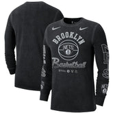 Brooklyn Nets Courtside Retro Elevated Long Sleeve T-Shirt Outlet