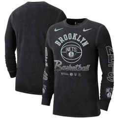 Brooklyn Nets Courtside Retro Elevated Long Sleeve T-Shirt Outlet