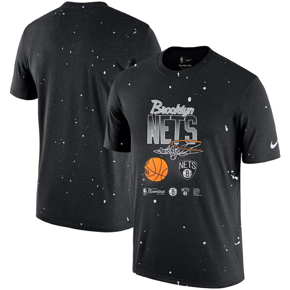 Brooklyn Nets Courtside Splatter T-Shirt On Sale
