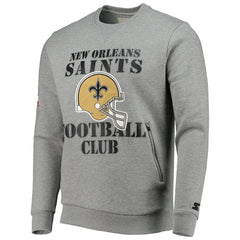 New Orleans Saints Starter Locker Room Throwback End Zone Pullover Sweatshirt