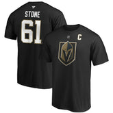 Mark Stone Vegas Golden Knights Fanatics Authentic Stack Player Name & Number Captain Patch T-Shirt Sale