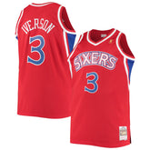 Allen Iverson Philadelphia 76ers 1996/97 Big & Tall Hardwood Classics Swingman Jersey For Sale