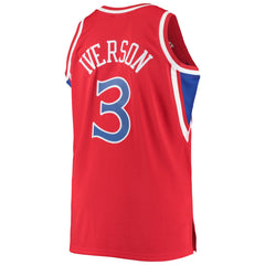Allen Iverson Philadelphia 76ers 1996/97 Big & Tall Hardwood Classics Swingman Jersey For Sale