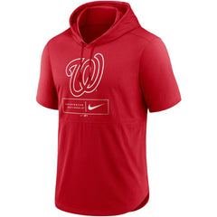 Washington Nationals Nike Lockup Performance Short Sleeve Lightweight Hooded Top | MLB US
