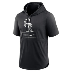 Colorado Rockies Nike Lockup Performance Short Sleeve Lightweight Hooded Top | MLB Near me