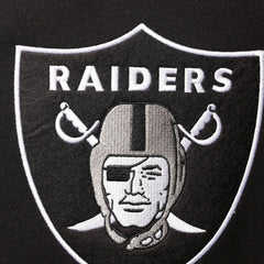 Las Vegas Raiders Mitchell & Ness Home Advantage Raglan Short Sleeve Pullover Hoodie