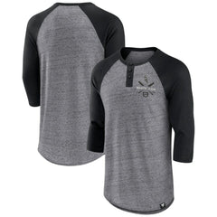 Chicago White Sox Fanatics Iconic Above Heat Speckled Raglan Henley 3/4 Sleeve T-Shirt | MLB On Sale