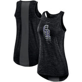 Colorado Rockies Nike Women's Logo Fade High Neck Performance Tank Top | MLB Near me