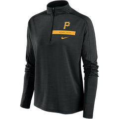 Pittsburgh Pirates Nike Women's Primetime Local Touch Pacer Quarter-Zip Top | MLB Outlet