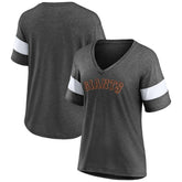 San Francisco Giants Fanatics Women's Wordmark V-Neck Tri-Blend T-Shirt | MLB For sale