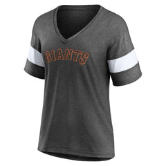 San Francisco Giants Fanatics Women's Wordmark V-Neck Tri-Blend T-Shirt | MLB For sale