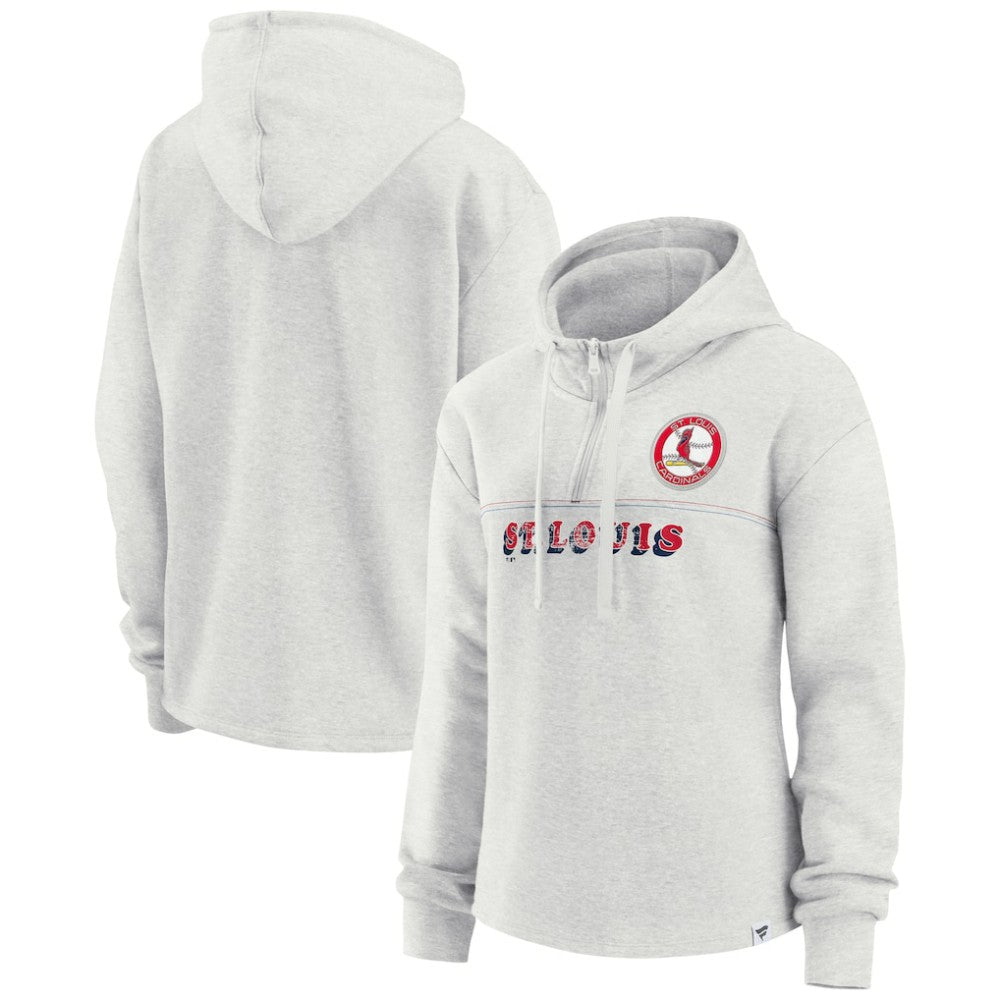 St. Louis Cardinals Fanatics Women's True Classics Legacy Quarter-Zip Hoodie | MLB For sale