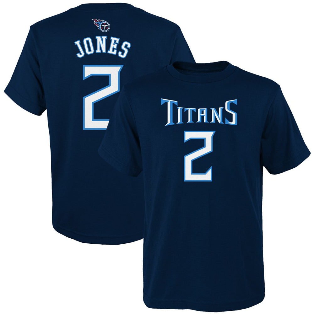 Tennessee Titans Julio Jones Youth Mainliner Player Name & Number T-Shirt