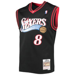 Aaron McKie Philadelphia 76ers Hardwood Classics Swingman Jersey - Black