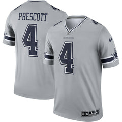 Dallas Cowboys Nike Dak Prescott Inverted Legend Player Performance Top