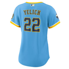 Christian Yelich Milwaukee Brewers Nike Women's City Connect Replica Player Jersey | MLB New