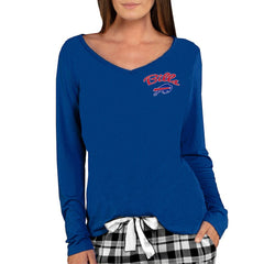 Buffalo Bills Concepts Sport Women's Marathon Knit Long Sleeve Lightweight V-Neck Lounge Top