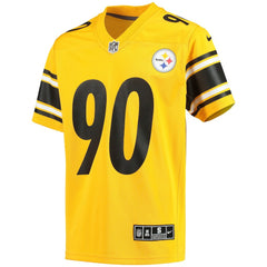 Pittsburgh Steelers Nike T.J. Watt Youth Inverted Team Game Jersey