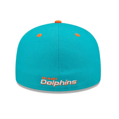 Miami Dolphins New Era Flipside 2Tone 59FIFTY Fitted Hat