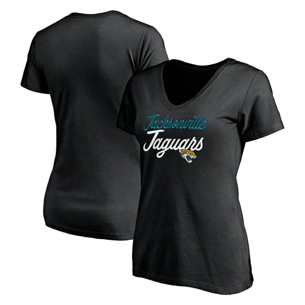 Jacksonville Jaguars Women's Long Stride V-Neck T-Shirt