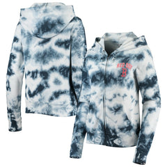 Boston Red Sox New Era Women's Tie-Dye Fleece Full-Zip Hoodie | MLB Sale