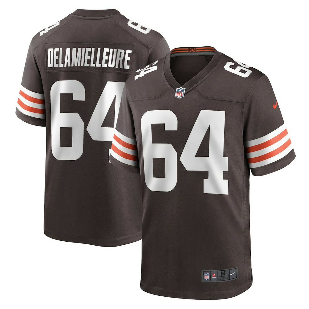 Cleveland Browns Nike Joe DeLamielleure Game Retired Player Jersey