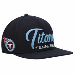 Tennessee Titans Pro Standard Script Wordmark Snapback Hat