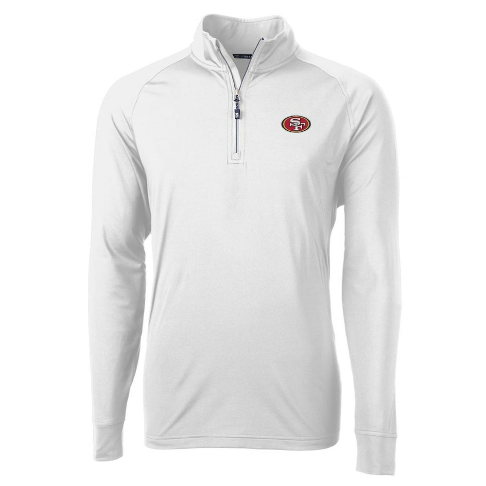 San Francisco 49ers Cutter & Buck Adapt Eco Knit Quarter-Zip Pullover Jacket