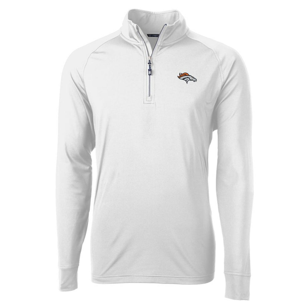 Denver Broncos Cutter & Buck Adapt Eco Knit Quarter-Zip Pullover Jacket