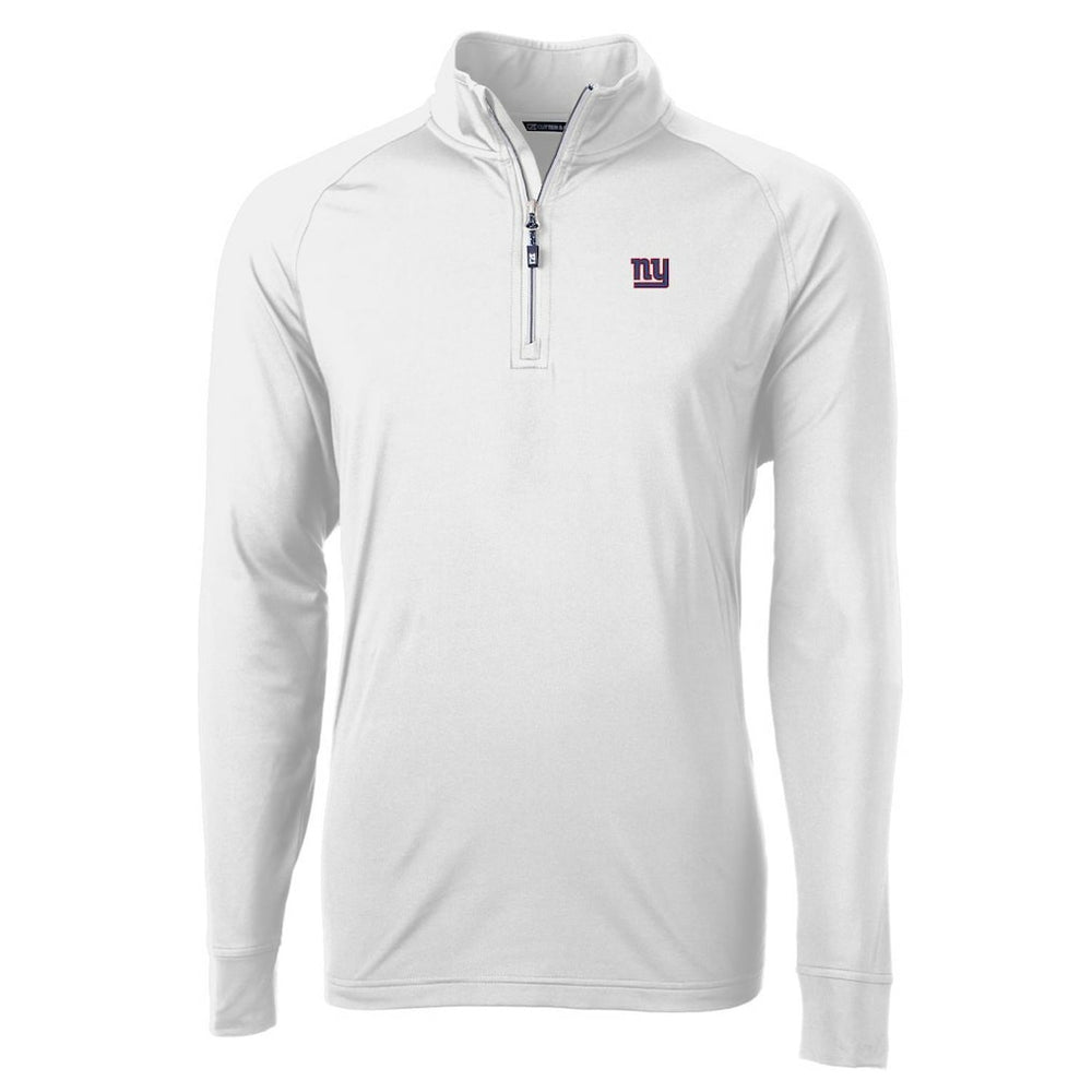 New York Giants Cutter & Buck Adapt Eco Knit Quarter-Zip Pullover Jacket