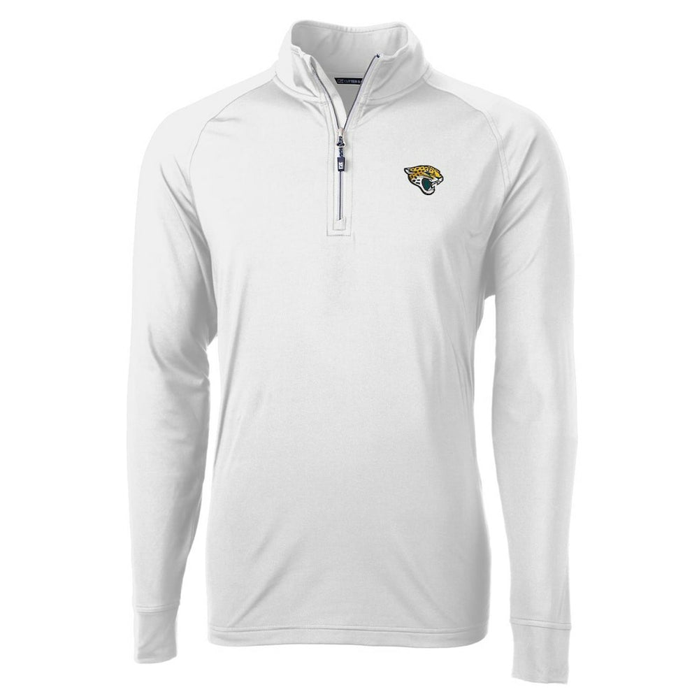 Jacksonville Jaguars Cutter & Buck Adapt Eco Knit Quarter-Zip Pullover Jacket