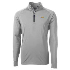 Los Angeles Chargers Cutter & Buck Adapt Eco Knit Quarter-Zip Pullover Jacket