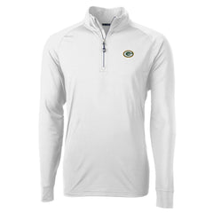 Green Bay Packers Cutter & Buck Adapt Eco Knit Quarter-Zip Pullover Jacket