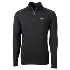 New Orleans Saints Cutter & Buck Adapt Eco Knit Quarter-Zip Pullover Jacket