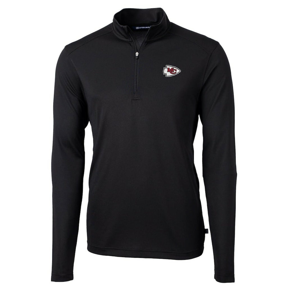 Kansas City Chiefs Cutter & Buck Virtue Eco Pique Recycled Quarter-Zip Pullover Jacket