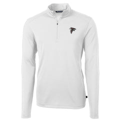 Atlanta Falcons Cutter & Buck Virtue Eco Pique Recycled Quarter-Zip Pullover Jacket