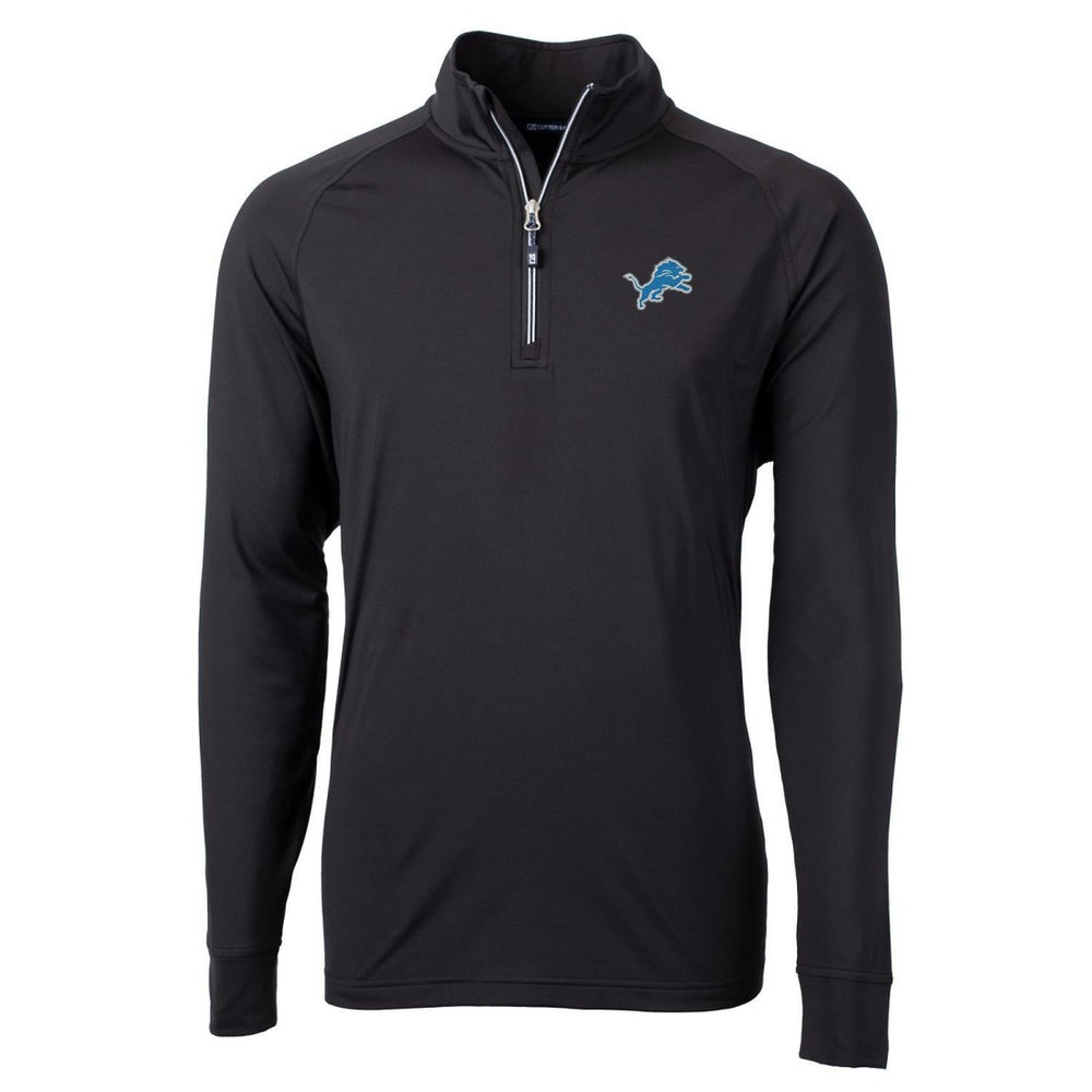 Detroit Lions Cutter & Buck Big & Tall Adapt Eco Knit Quarter-Zip Pullover Jacket