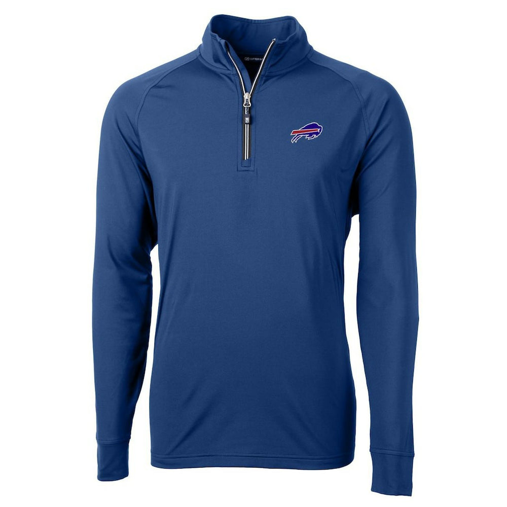 Buffalo Bills Cutter & Buck Big & Tall Adapt Eco Knit Quarter-Zip Pullover Jacket