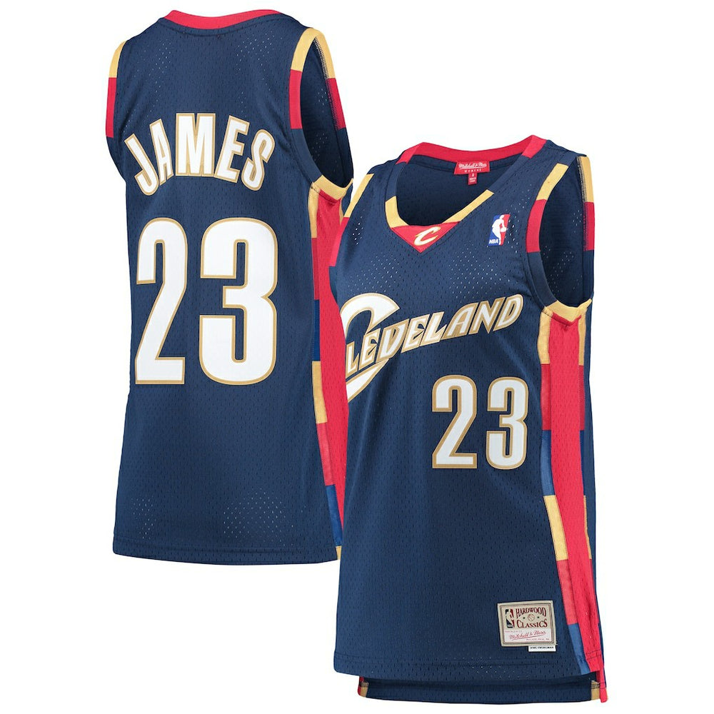 LeBron James Cleveland Cavaliers Women's Hardwood Classics Swingman Jersey sale For Sale